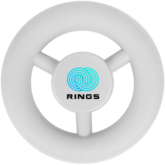 White - Whirl Wheel Custom Logo Fidget Spinner