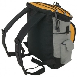 Black/Grey/Yellow Color Dome I-Cool Promotional Backpack Cooler