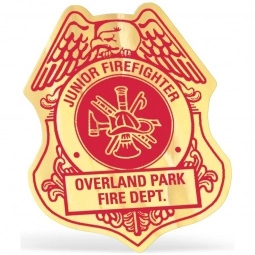 Firefighter Badge Lapel Sticker Custom Sticker Rolls