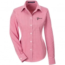 Red Devon & Jones Button Down Custom Dress Shirts - Women's