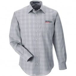 Devon & Jones Button Plaid Custom Dress Shirts - Men's