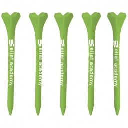 Bright Green Evolution Extra-Long Promotional Golf Tees - 5 Pack