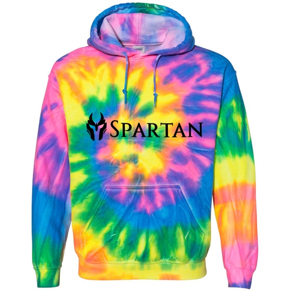 Flo rainbow Dyenomite Blended Colors Custom Hooded Sweatshirt