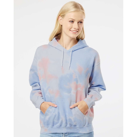 Front Dyenomite Blended Colors Custom Hooded Sweatshirt