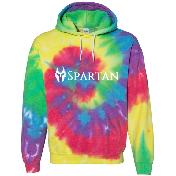 Classic Rainbow Dyenomite Blended Colors Custom Hooded Sweatshirt