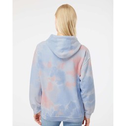 Back Dyenomite Blended Colors Custom Hooded Sweatshirt