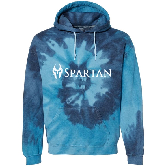 Blue Tide Dyenomite Blended Colors Custom Hooded Sweatshirt