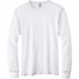 White/Grey Bella + Canvas Thermal Long Sleeve Custom T-Shirts - Men's