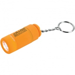 Orange Twist Action Keylight Customized Keychains