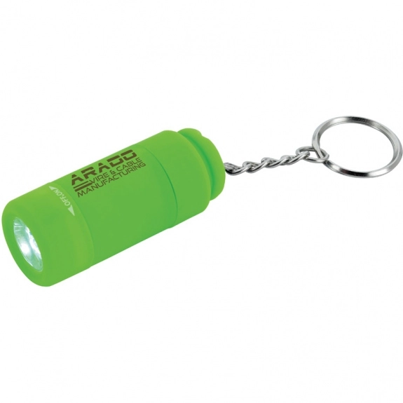 Green Twist Action Keylight Customized Keychains