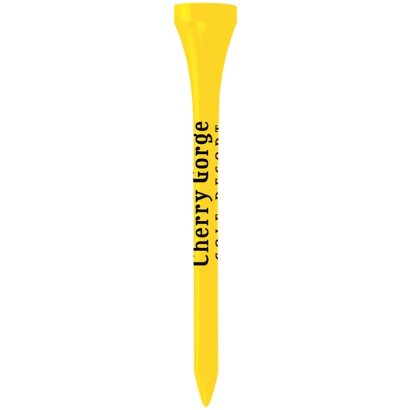 Yellow Wood Promotional Golf Tees - 2.75"