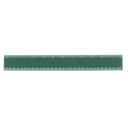 Green Pro-Scale Plastic Logo Ruler - 12"