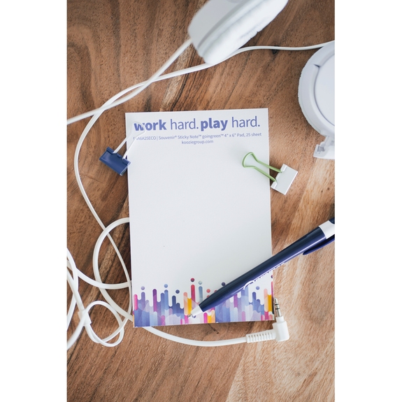 Lifestyle - Souvenir&#174; Full Color Adhesive Notepad - 25 Sheets - 4"w x 