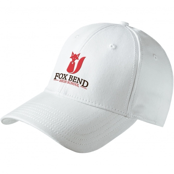 White New Era Structured Stretch Cotton Promotional Cap
