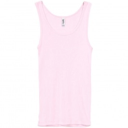 Women's Soft Pink Bella 2x1 Rib Custom Tank Top 
