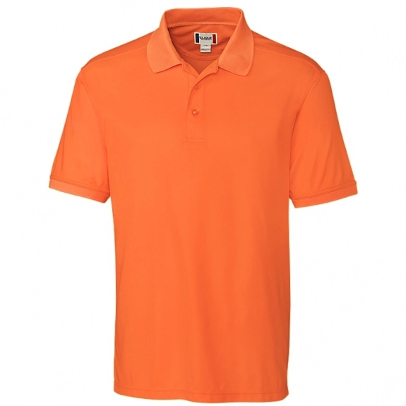 Orange Clique Pique Custom Polo Shirts - Men's 