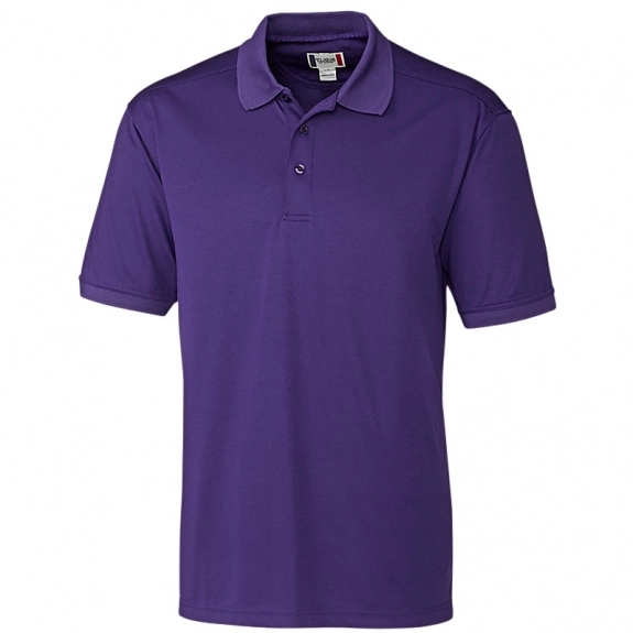 College Purple Clique Pique Custom Polo Shirts - Men's 