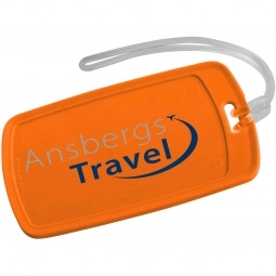Orange Traveler Rectangular Custom Luggage Tag 