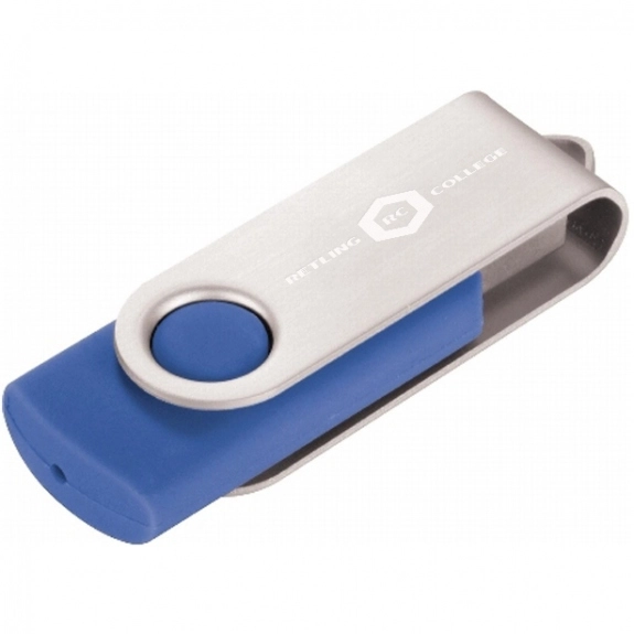 Corporate Blue 2GB Colorful Flip Open Custom Flash Drive