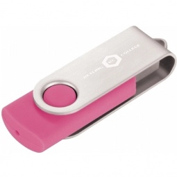 Pink 2GB Colorful Flip Open Custom Flash Drive