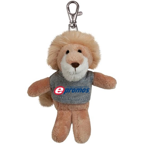 Wild Bunch Plush Lion Animal Logo Key Tag