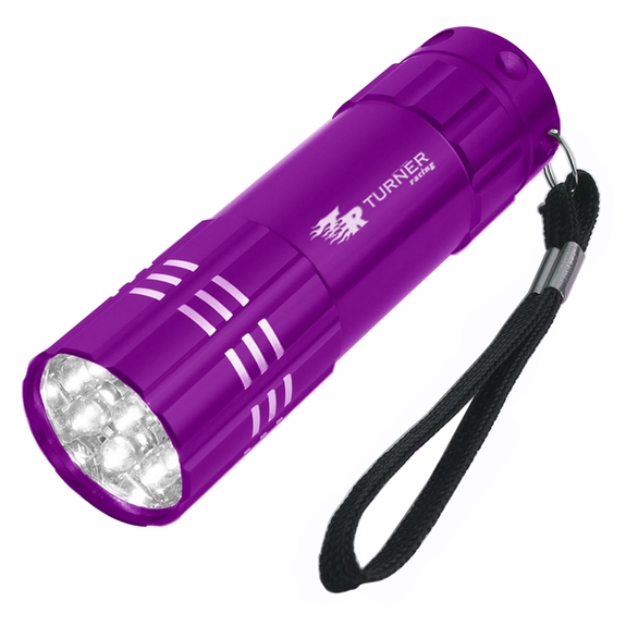 Purple Aluminum LED Promotional Flashlight