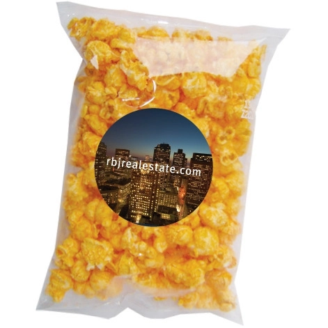 Clear Full Color Gourmet Cheese Custom Popcorn Bags - 1.5 oz.