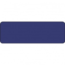 Navy Blue Full Color Chicago Matte Plastic Name Tags - 3" x 1"