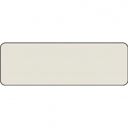 Almond Full Color Chicago Matte Plastic Name Tags - 3" x 1"