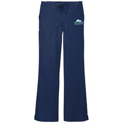 Navy - WonderWink&#174; WorkFlex&#153; Custom Flared Cargo Pants - Women's