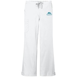 White - WonderWink&#174; WorkFlex&#153; Custom Flared Cargo Pants - Women's