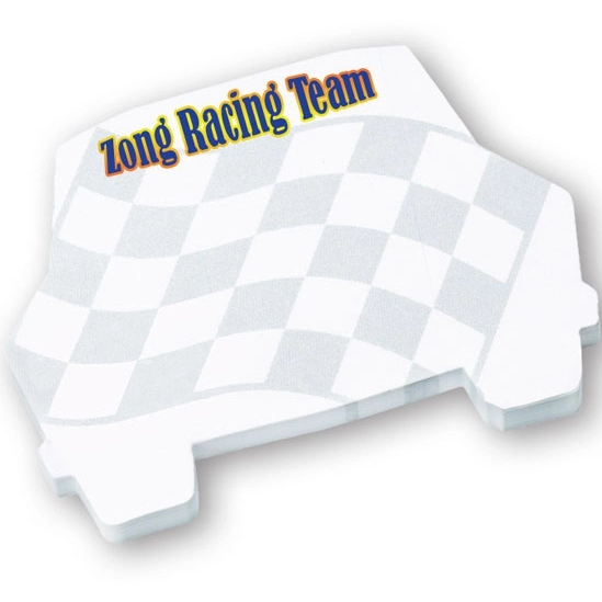White BIC Custom Sticky Notes - Car - 4"w x 3"h - 25 Sheets