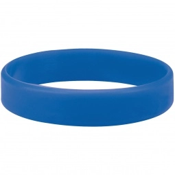 Blue Screenprinted Custom Silicone Wristband