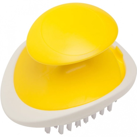 Solid Yellow Promotional Palm Vegetable Brush