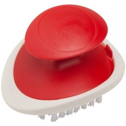 Solid Red Promotional Palm Vegetable Brush