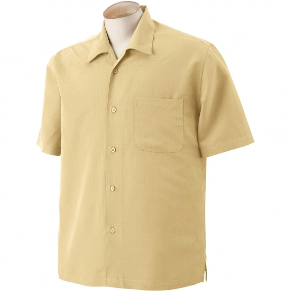 Pineapple Harriton Barbados Textured Custom Camp Shirt - Men's