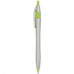 Silver/Lime Green Javelin Custom Pen