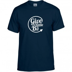 Navy Blue Gildan DryBlend 50/50 Logo T-Shirt - Colors