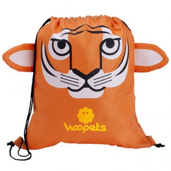 Paws & Claws Promotional Drawstring Backpack - Tiger