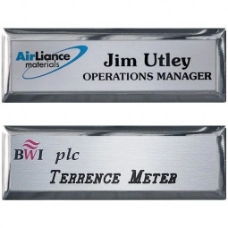 Collage View of Aspen Aluminum Executive Name Tags