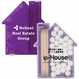 Trans. Purple Custom Mints and Toothpick Dispenser - House