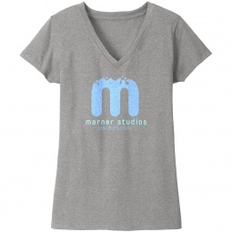 Light Heather Grey - District Recycled Re-Tee Custom T-Shirt - Women's