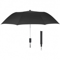 Black Auto-Open Folding Custom Umbrellas