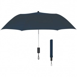 Navy Auto-Open Folding Custom Umbrellas