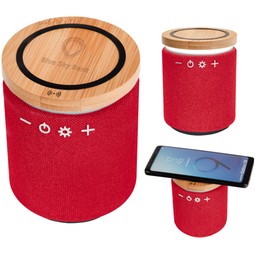 Red - Ultra Sound Custom Logo Speaker & Wireless Charger
