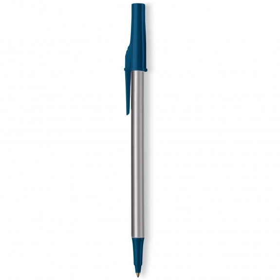 Silver/Navy Blue Paper Mate Stick Imprinted Pen