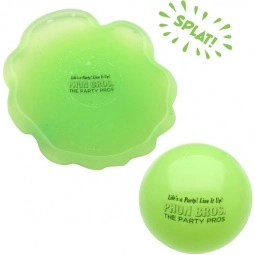 Neon Green Toss N' Splat Amoeba Logo Ball