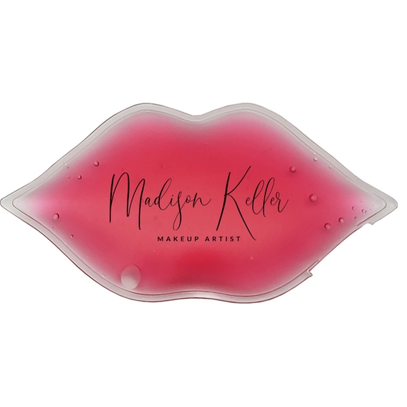 Pink Lips Shaped Custom Cold Pack