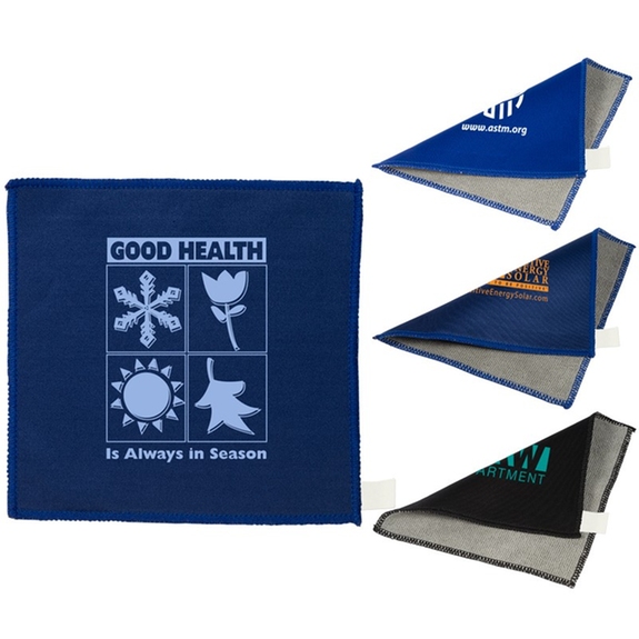 Double-Sided Microfiber Custom Logo Cleaning Cloth