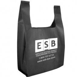 Black Non-Woven Reusable Custom Grocery Bags